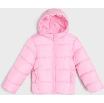 Dívčí bunda Sinsay - Prošívaná puffer bunda s kapucí - pastelová růžová - 373GT-03X - 373GT-03X-122