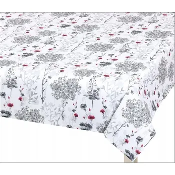 ubrus Kuchyňský ubrus DITA 405, ŠEDÉ VĚTVIČKY, 140x180cm (obdélník)