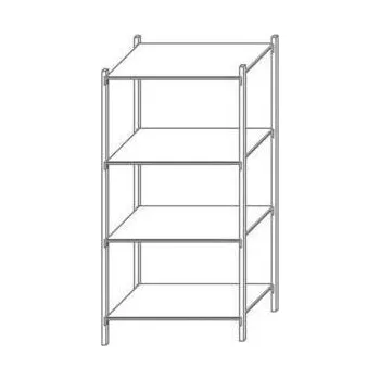 Dílenský regál Regál na pneumatiky, základní, 250 x 100 x 40 cm, 4 patra