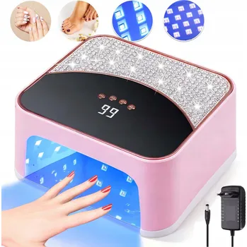 UV lampa na nehty VÝKONNÁ UV/LED LAMPA NA NEHTY PRO HYBRIDNÍ A GELOVÉ LAKY, PROFESIONÁLNÍ, 45 LED