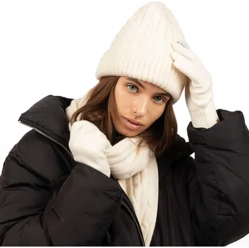 Čepice Alessio sada: čepice, rukavice, šála, univerzální velikost, béžová