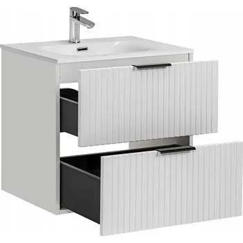 Komoda Skříňka se dvěma umyvadly Meble Polské Adel 120x46x57 cm bílá