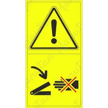 Kancelář Výstraha nesahej do tohoto prostoru, samolepka 95 x 175 x 0,1 mm