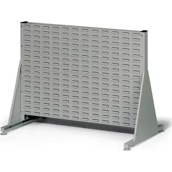 regál Jednostranný PERFO regál, výška 78 cm, šedý