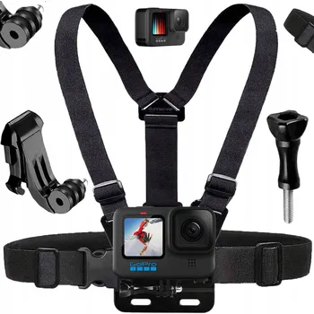 Příslušenství pro videokameru Popruhy Držák Chest Mount na GoPro Hero 12 11 10 9 8 7 6 DJI Osmo Action 5P