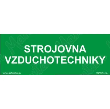 Kancelář Strojovna vzduchotechniky, plast 210 x 80 x 0,5 mm