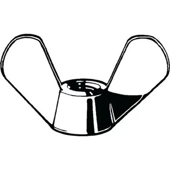 Křídlová matice BSW DIN 313 Litina Pravý 1/4