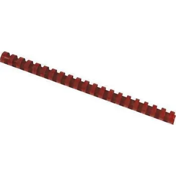 Vázací hřbet Plastový hřbet pro kroužkovou vazbu, červený, 180 listů