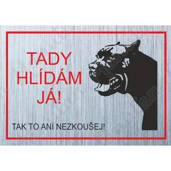 Kancelář Tady hlídám já - Pitbul, plast 210 x 148 x 2 mm A5