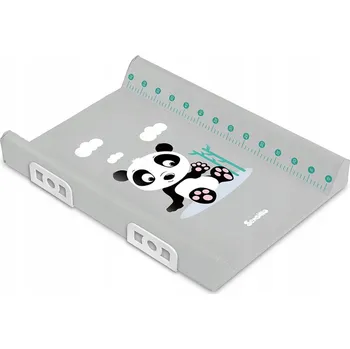 Přebalovací podložka PEVNÁ PŘEBALOVACÍ PODLOŽKA SAFETY SYSTEM 70 CM - AFRICA PANDA ŠEDÁ