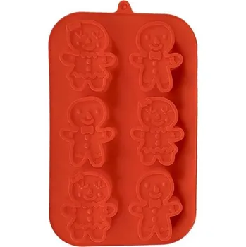 Forma na pečení Dortisimo Silikonová forma na pečení/na mražené dezerty Perníčci (na 6 ks)