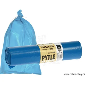 Pytle na odpadky Pytle na odpad 120 l, 70x110cm 50y modré 25ks/role - Pytle na od