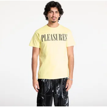 Pánské tričko Tričko PLEASURES Onyx 24 T-Shirt Cornsilk L