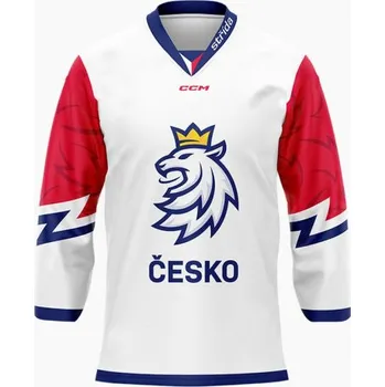 Český hokej Dres CCM Česko 2022 výšivka SR, Barva WHT, Velikost XXL 945240