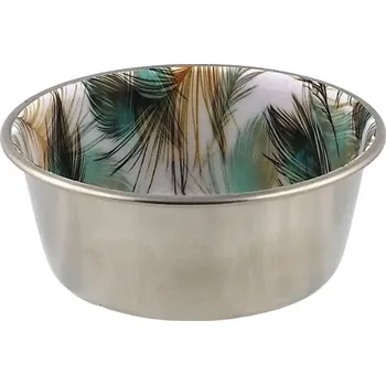 Miska pro psa Nerezová miska DOG FANTASY vzorovaný vnitřek (300ml) 11cm