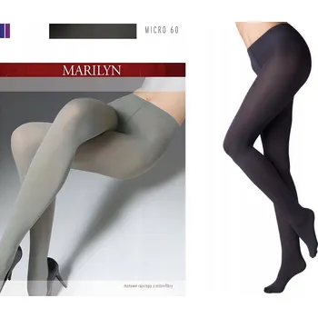 Dámské punčochy Punčocháče hladké Marilyn MICRO 60den šedá londra velikost S