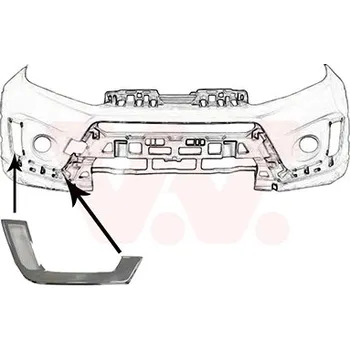 Lišta karosérie Ozdobná / ochranná lišta, nárazník VAN WEZEL 5253582