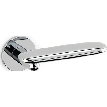 Dveřní kování OLIVARI Dolmen Chrom leštěný, Bez rozety/otvoru pro klíč