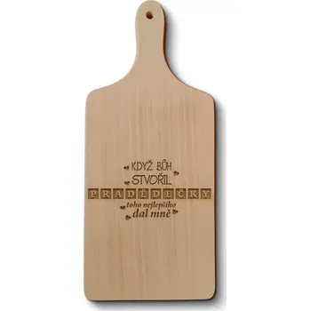 Kuchyňské prkénko Sablio Prkénko Když Bůh stvořil pradědečky