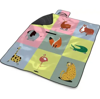 deka Sablio Plážová deka Zvířátka ze Zoo: 200x140 cm