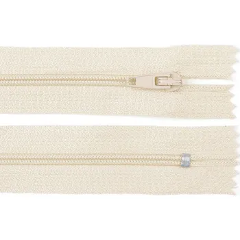 Zip Spirálový zip No 3 délka 18 cm pinlock, malé, 306 béžová nejsv.