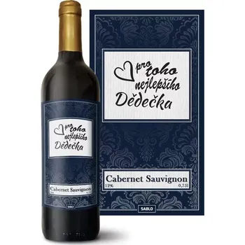 Víno Sablio Červené víno Pro toho nejlepšího dědečka: 0,75 l