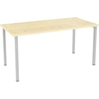 Kancelářský stůl Abonent, 160 x 80 x 75 cm, rovné provedení, dezén javor
