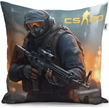 Polštář Sablio Polštář CS:GO Voják 2 - 40x40 cm