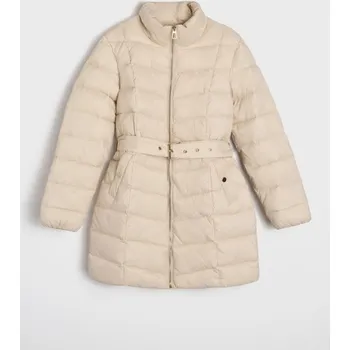 Dámský kabát Sinsay - Prošívaná bunda s kapucí - béžová - 163GZ-02X - 163GZ-02X-XXL