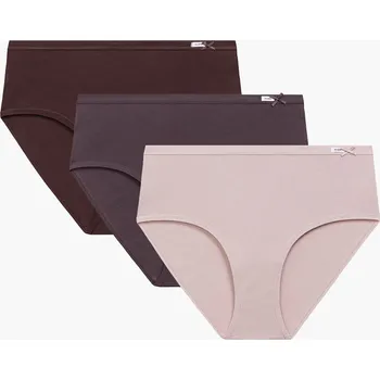 Dámské spodní prádlo Atlantic 3CLP-004 3-pack barva:růžová/fialová/hnědá L