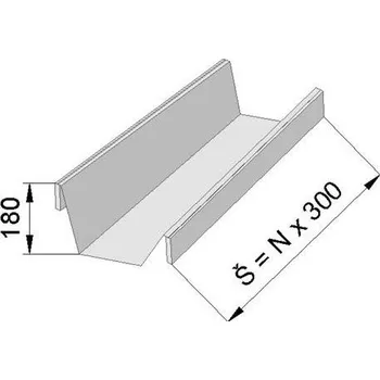 Dílenský regál Přídavná police vanová, 150 x 50 cm, 130 kg