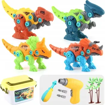 ostatní stavebnice STAVEBNICE DINOSAURŮ K SEŠROUBOVÁNÍ A ROZEBRÁNÍ + ŠROUBOVÁK STAVEBNICE