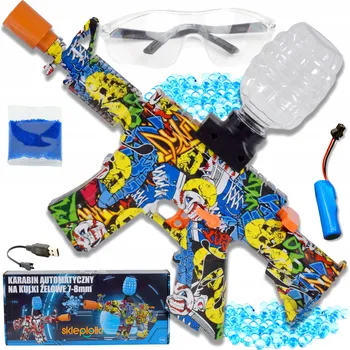 AUTOMATICKÁ PISTOLE NA GELOVÉ KULIČKY VODNÍ PUŠKA VELKÁ SADA AKUMULÁTOR