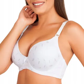 Podprsenka Linaise Vyztužená podprsenka 1711 80C Bílá s peříčky