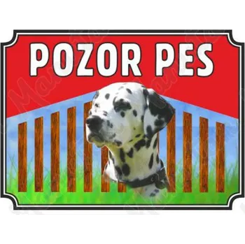 Kancelář Pozor pes - Dalmatin, plast 210 x 148 x 0,5 mm A5