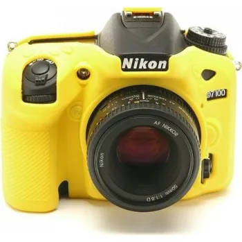 Ochrana fotoaparátu a videokamery EASYCOVER silikonové pouzdro pro Nikon D7100 žluté
