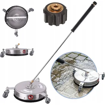 Příslušenství pro vysokotlaký čistič T-Racer pro Kärcher vysokotlaké čističe HD HDS M22, nástavec s 600mm tryskou a kartáčem na dlažbu 12"