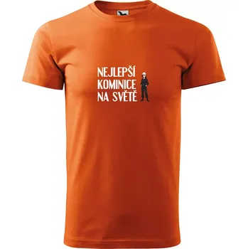 Sablio Tričko s potiskem Nejlepší kominice na světě - oranžové XL