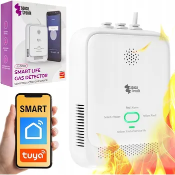 Zabezpečovací technika Detektor plynu Spacetronik SL s akustickým alarmem a připojením k WiFi