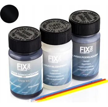 barva a nátěr na dřevo FixPro AUTO LAK BMW X02 + ZÁKLADNÍ NÁTĚR + BEZBARVÝ LAK 50ml