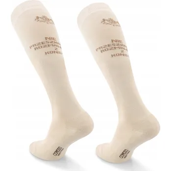 Letní bavlněné ponožky pro koně COMODO vzor Rozmlouvám s Koněm - 39-42