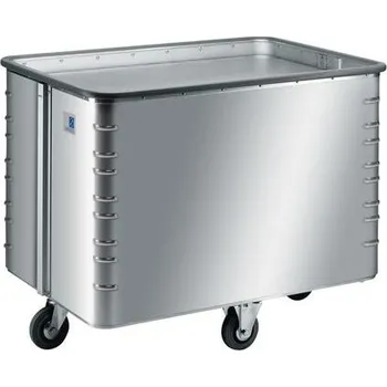 Plošinový vozík Hliníkový přepravní vozík s pohyblivým dnem, 170 l