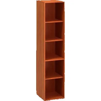 Nábytek Vysoká úzká skříň Alfa 500, 178 x 40 x 45 cm, otevřená, dezén tře??eň