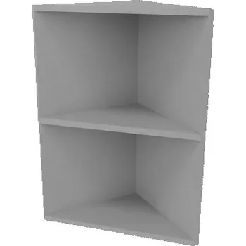 Šatní skříň Rohová nízká skříň Classic line, 72 x 38 x 38 cm, otevřená