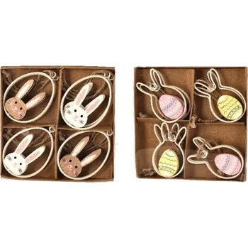 Velikonoční dekorace Velikonoční závěs z dřeva - zajíc