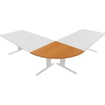 Psací stůl Spojovací deska stolů Classic line, 80 x 80 cm (90°), tvar čtvrtkruh
