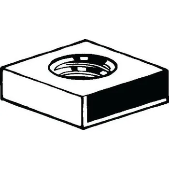 Čtyřhranná nízká matice DIN 562 Ocel Pravý Pozinkované 04 M10