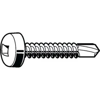 Šroub MaxxFast Samovrtný s vypouklou hlavou a čtvercovou drážkou MaxxFast DIN 7504 M Ocel Pozinkované ST3.5X16MM