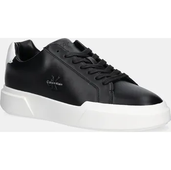 Pánská móda Kožené tenisky Calvin Klein CHUNKY CUPSOLE LACEUP LTH YM0YM01344 černá 99X, EUR 44