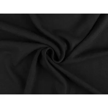 Úplet bavlněný počesaný Premium, střední, 7 (295 g/m²) černá